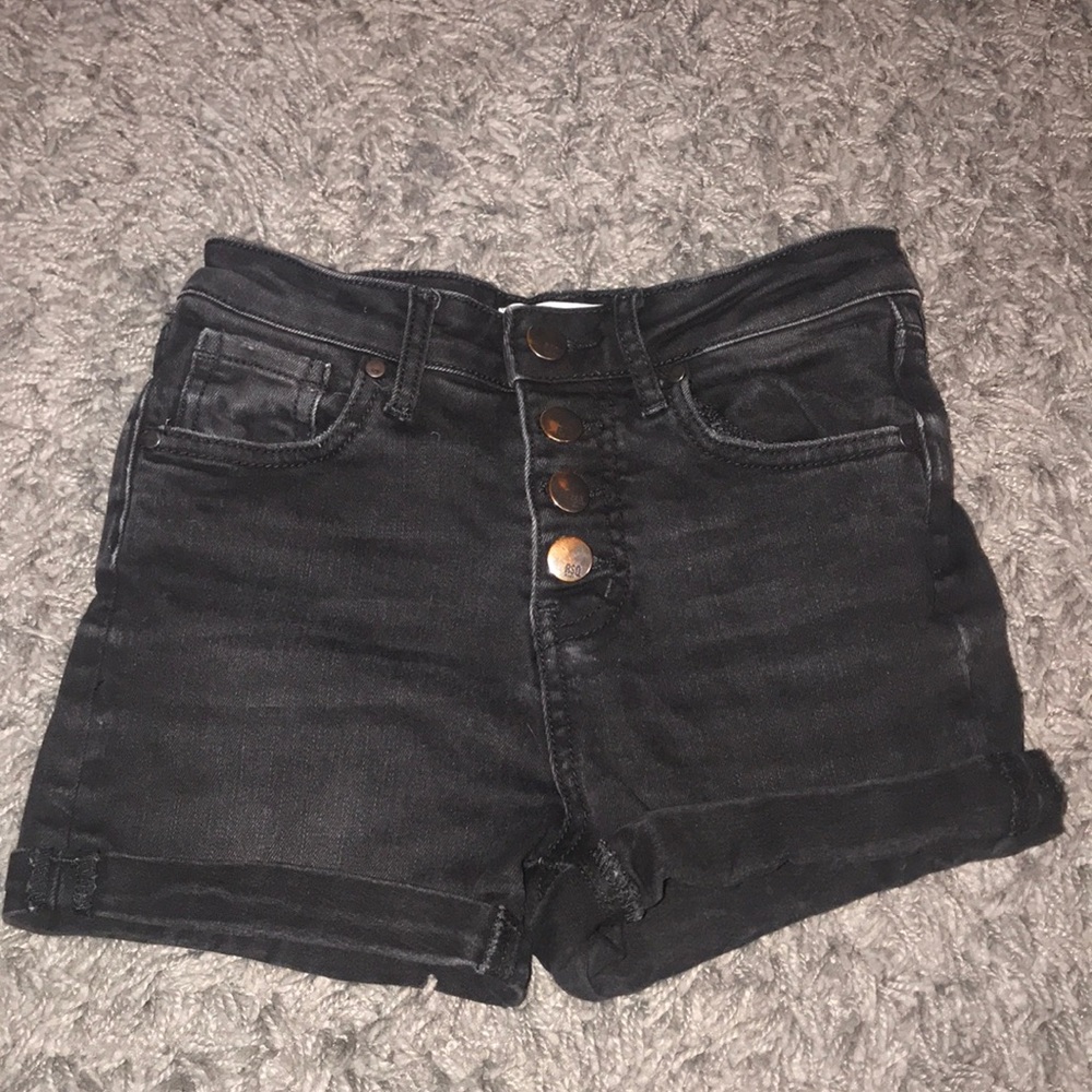 RSQ girl black jean shorts